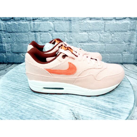 Nike Air Max 1 with Extra laces Corduroy Coral Stardust/Bright Coral Men 9.5 NIB - Picture 6 of 11